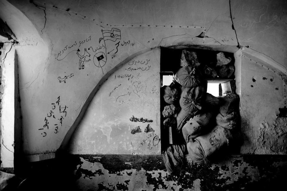 Graffiti left behind by forces in Shingal (Sinjar) after war with the Islamic State 04