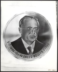 Gouden herdenkingsdukaat van de 80ste verjaardag van dr. W. Drees, uitgebracht d, Bestanddeelnr 079-0663