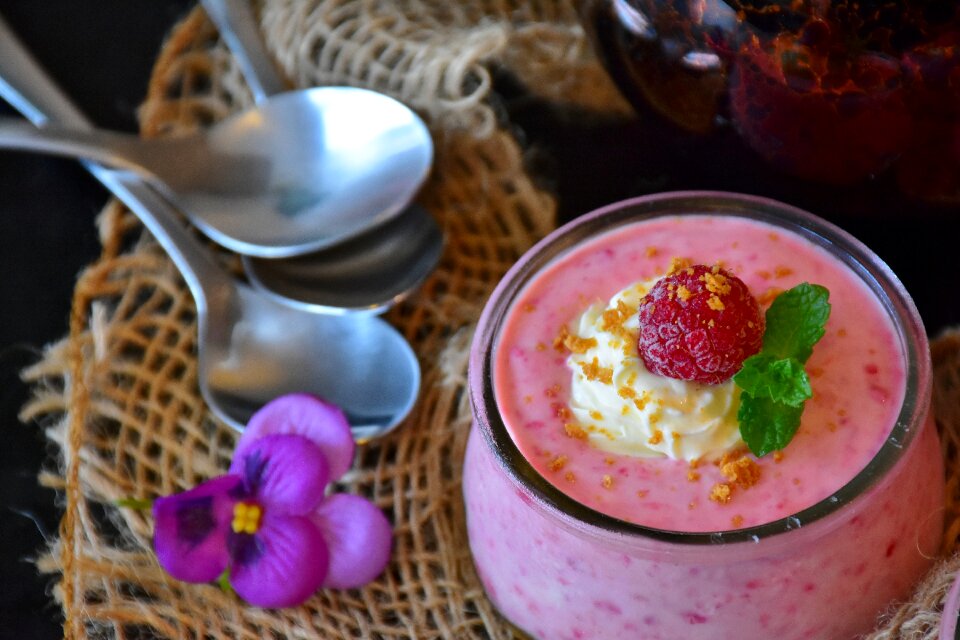 Cream sweet dish sweet