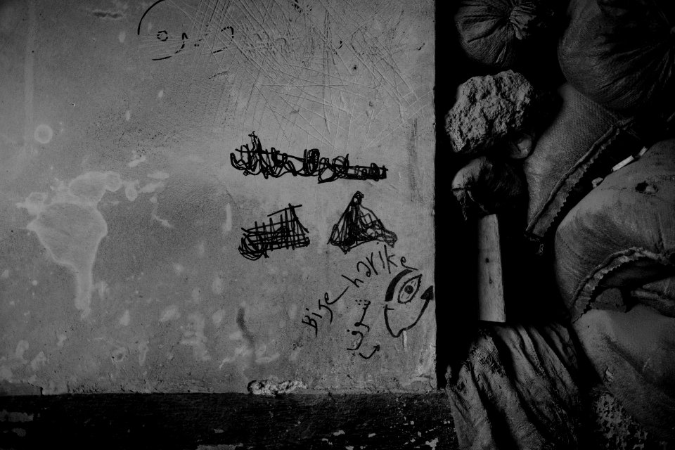 Graffiti left behind by forces in Shingal (Sinjar) after war with the Islamic State 13