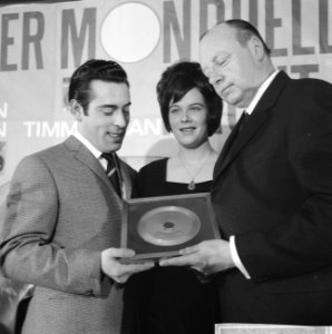 Gouden plaat voor Gert Timmerman en Hermien, Bestanddeelnr 918-7475