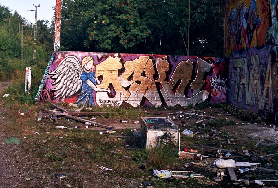 Graffiti at Kolkos, Tampere Aug2009 001