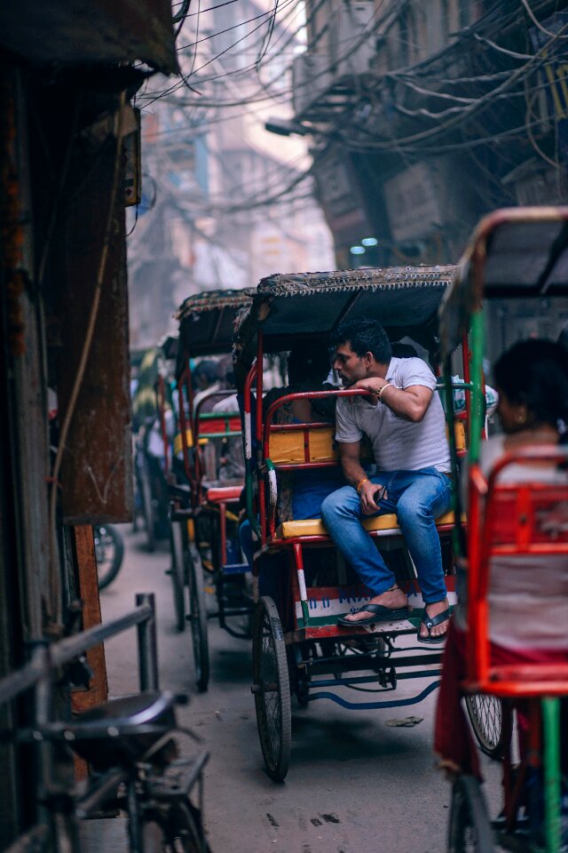 Bazaar bicycle blur