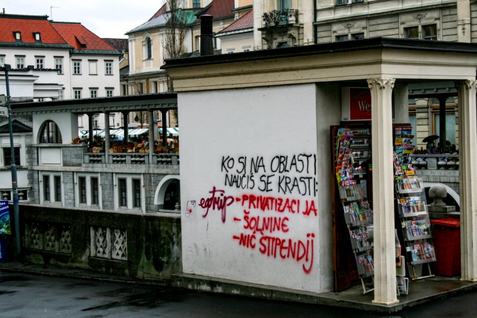 Graffiti in Ljubljana, 2008-02-02