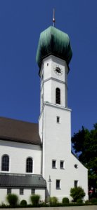 Gröbenzell, Johann-Baptist-Kirche von Süden, 3