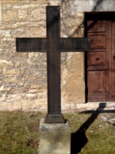 Grabkreuz auf dem Friedhof von Großhettstedt 1
