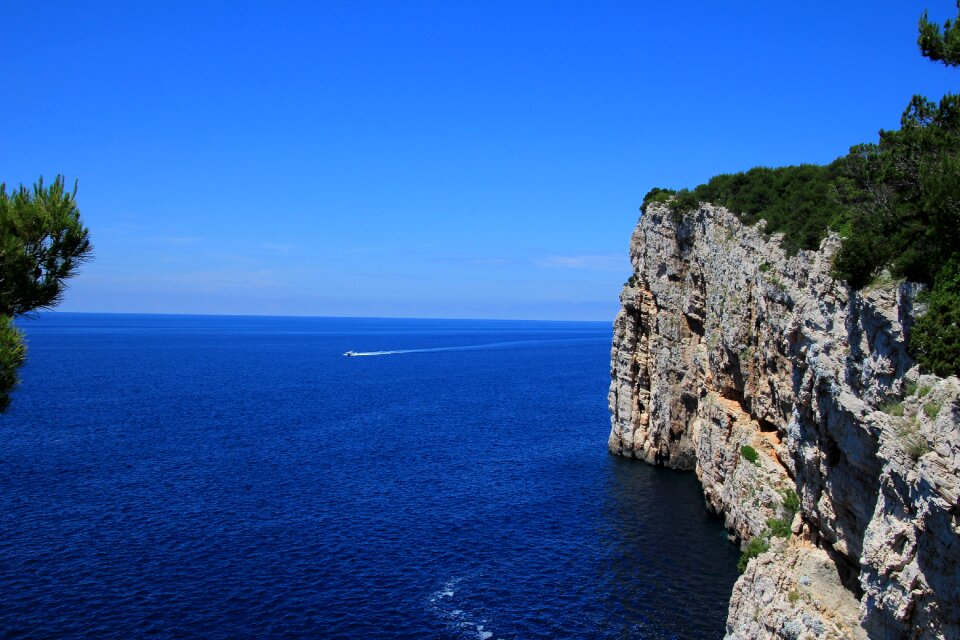 National park blue sea