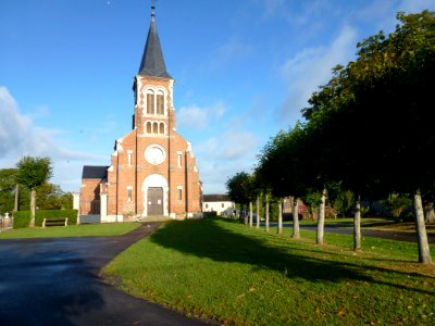 Grandchamp (Ardennes) église Saint-Thomas de Canterbury, façade