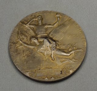 Grand Prize awarded to the Rookwood Pottery Company, Universal Exposition, 1900, Paris, France, bronze - Cincinnati Art Museum - DSC03106