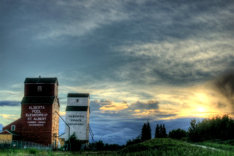 Grain Elevators St Albert Alberta Canada 02A