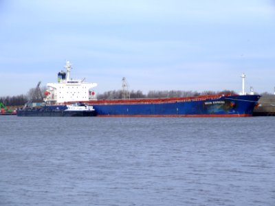 Grain Express - IMO 9284910 - Callsign V7FX8 - at Port of Amsterdam, Holland 02-Feb-2008