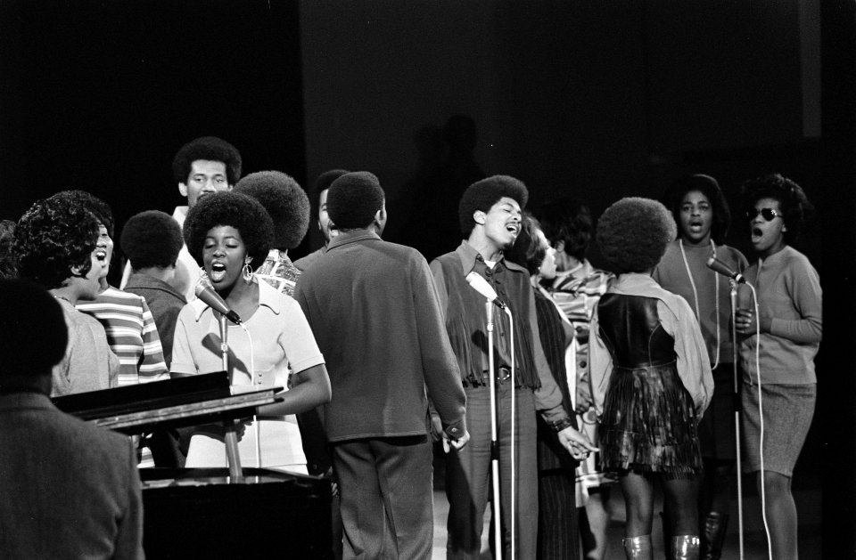 Grand Gala du Disque in RAI Amsterdam. Repetities. Edwin Hawkins Singers, Bestanddeelnr 923-2983