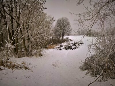 Snow firn brown memory photo