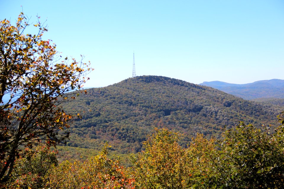 Grandmother Mtn, viewed from Grandfather Mtn, Oct 2016