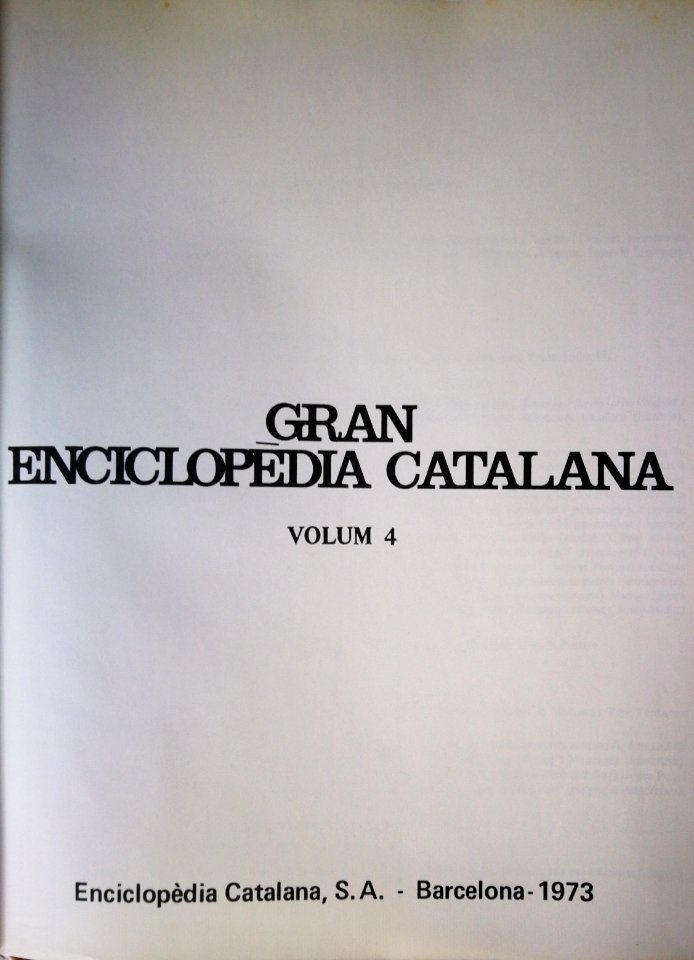 Gran Enciclopèdia Catalana 1973 Volum 4 Titel 002