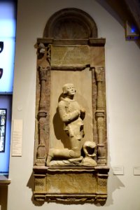 Grave memorial for Heinrich von Sparr, from St. Johannes in Gross-Steinheim, Main, by the Master of Sankt Johannisberg, 1526, sandstone - Hessisches Landesmuseum Darmstadt - Darmstadt, Germany - DSC00402