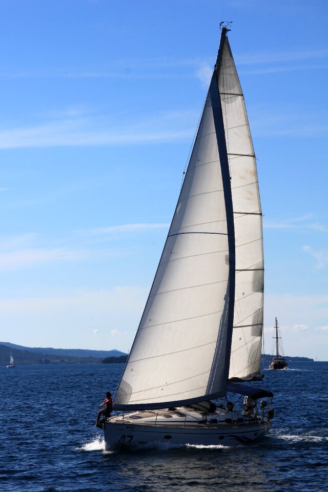 Boat mast boat ship