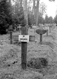 Graf van een onbekende Duitse militair op het oorlogskerkhof van Vilnius, waar 3, Bestanddeelnr 190-1267
