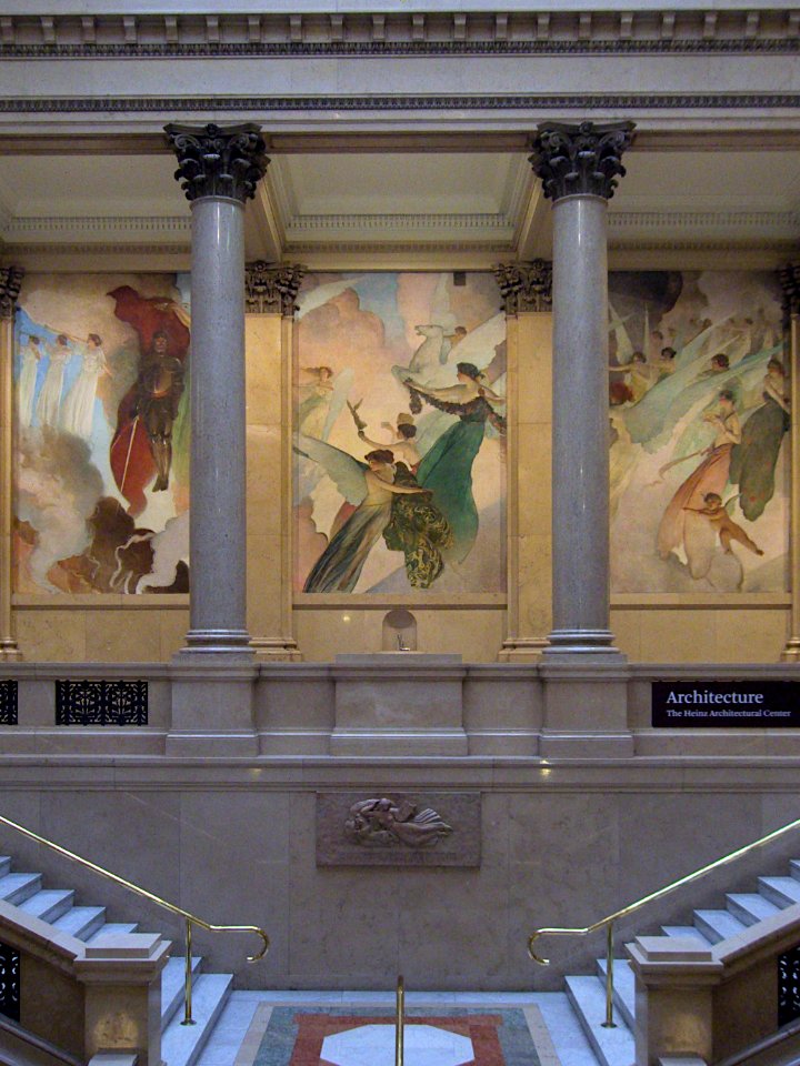 Grand Staircase, Carnegie Museum, Pittsburgh, 2019-12-11, 03
