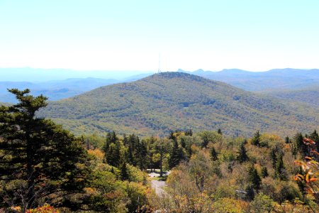 Grandmother Mountain from Grandfather Mtn, Oct 2016 2