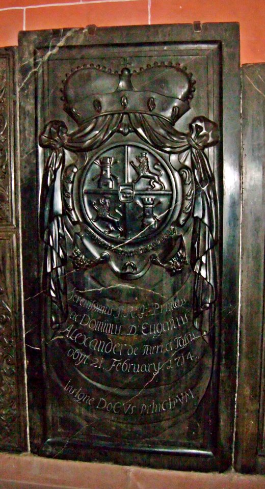 Grabplatte Eugen Alexander Thurn und Taxis