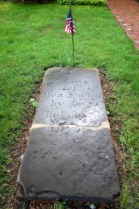 Grave marker near Bloody Brook Monument - South Deerfield, MA - DSC07431