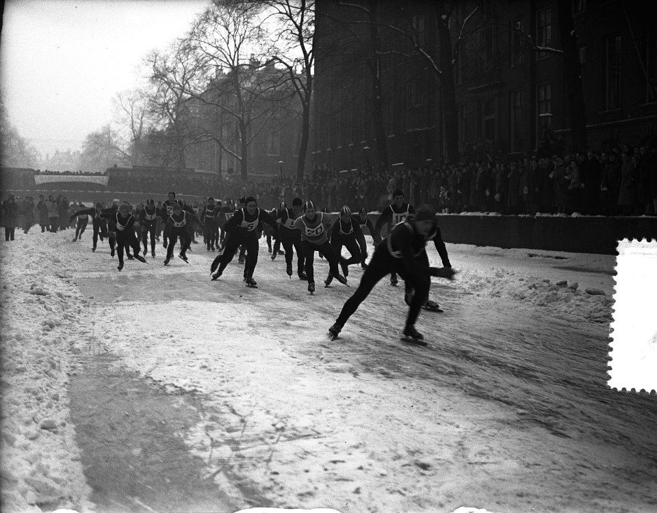 Grachtenwedstrijd Amsterdam. Start, Bestanddeelnr 907-5987