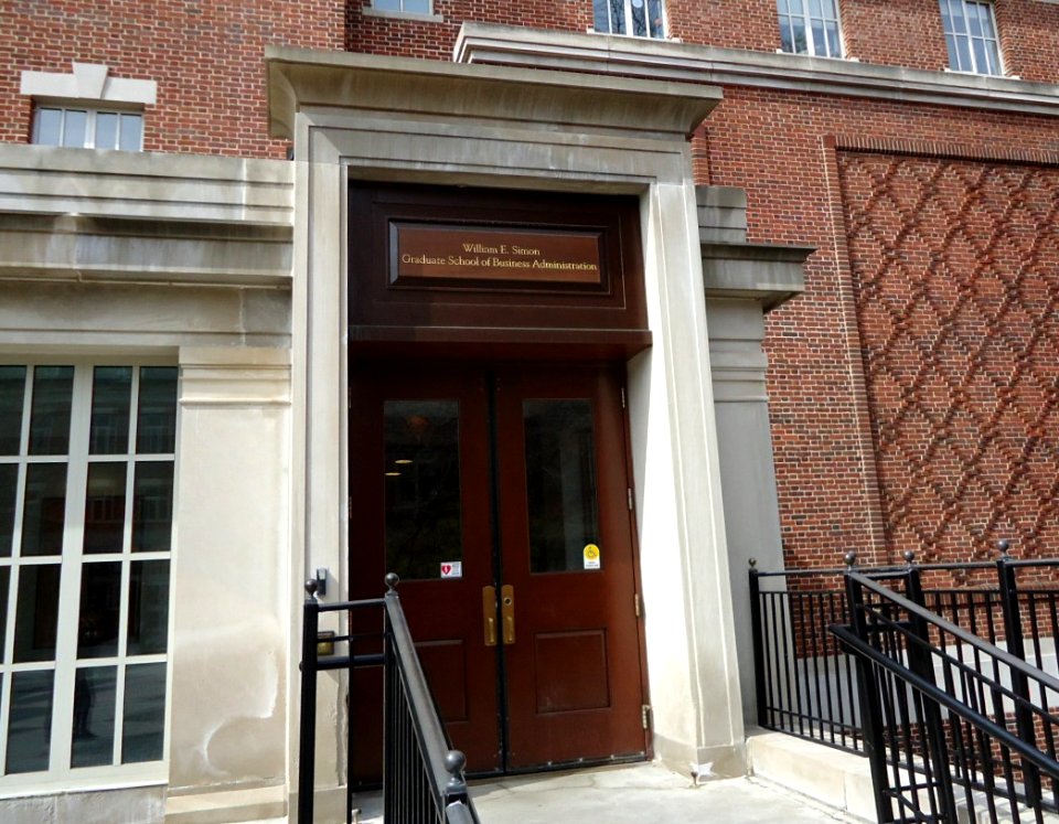 Graduate school of business administration at the University of Rochester