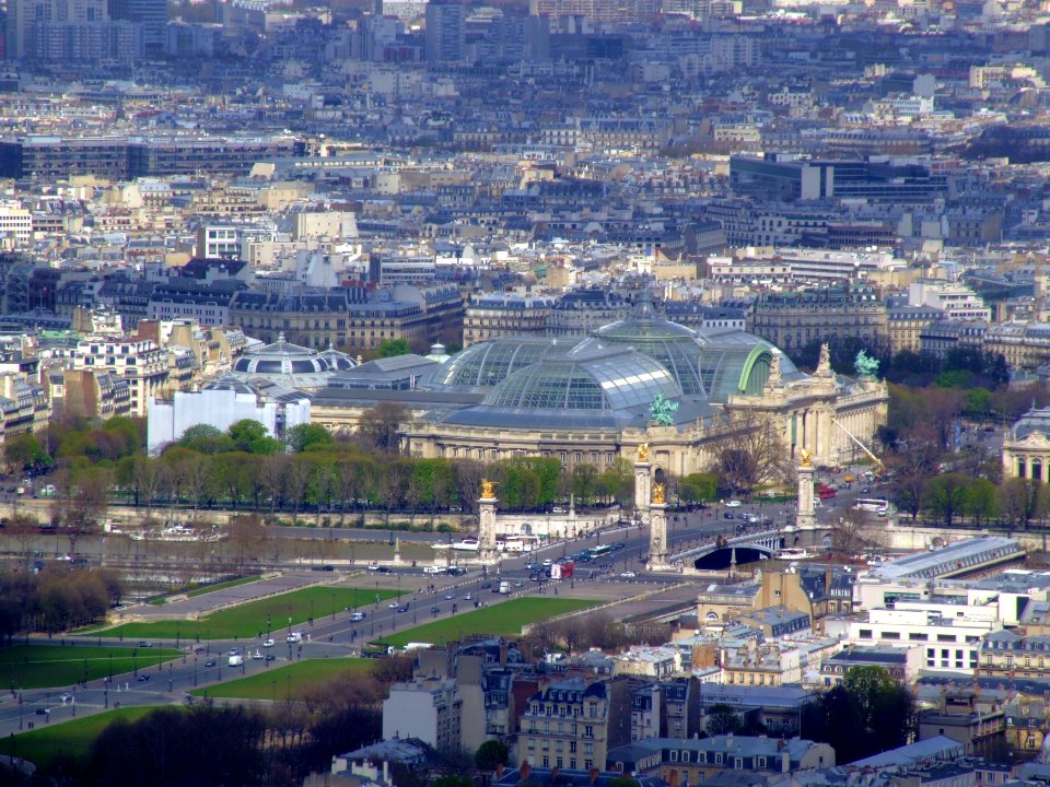 Grand Palais and Pont Alexandre-III, seen from Tour Montparnasse