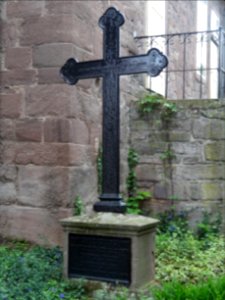 Grave cross nearby church Udersleben 2