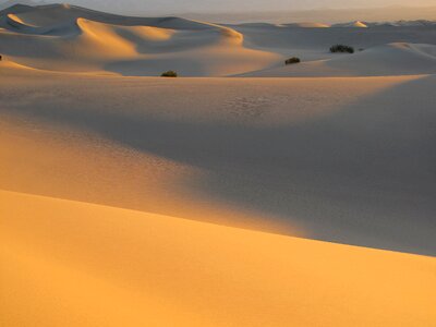 Desert sand dunes photo