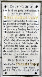 Grabstein Loretokapelle Altomünster 02