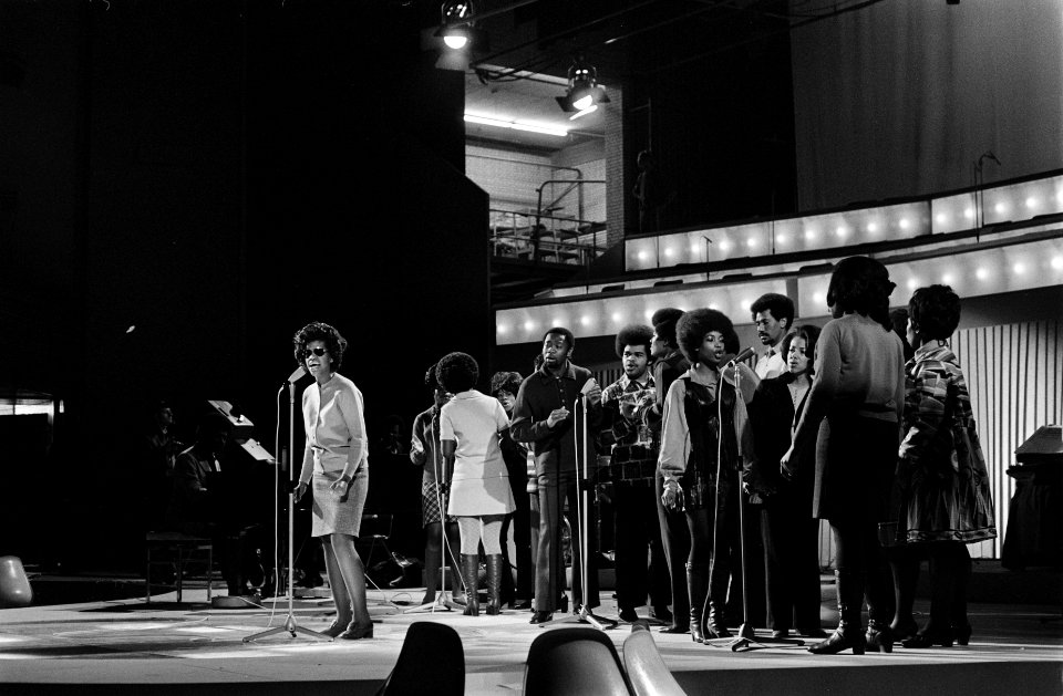 Grand Gala du Disque in RAI Amsterdam. Repetities. Edwin Hawkins Singers, Bestanddeelnr 923-2984
