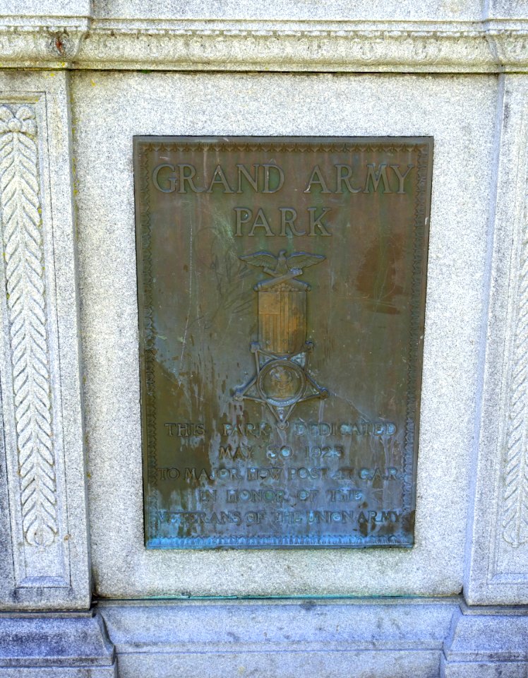 Grand Army of the Republic Park plaque - Haverhill, Massachusetts - DSC06425