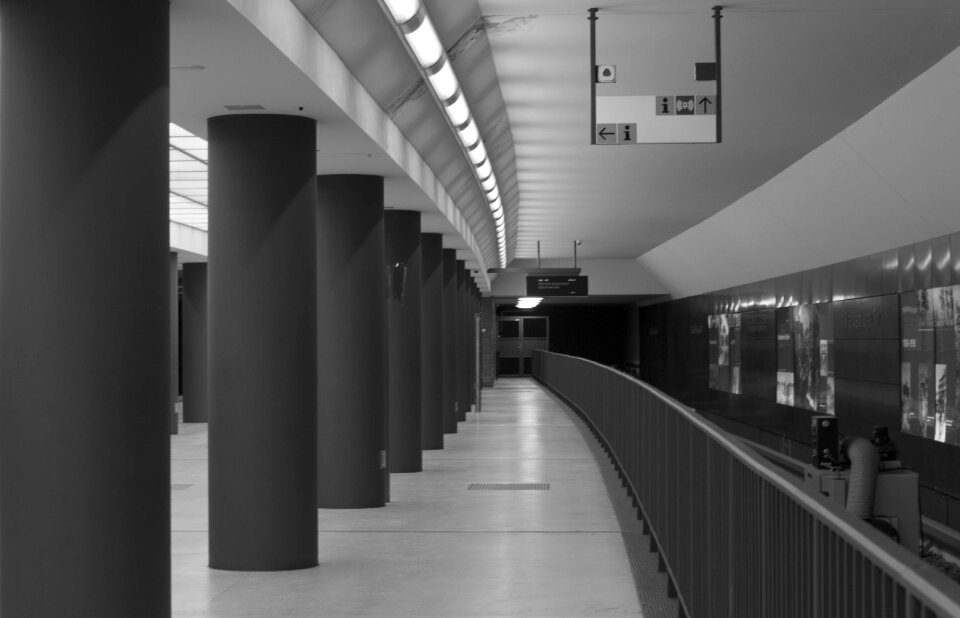 Black and white columns prospective