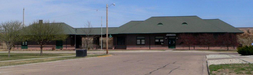 Grand Island, Nebraska Burlington depot from SW 1