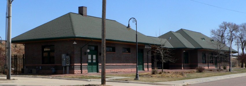 Grand Island, Nebraska Burlington depot from NW 1 photo