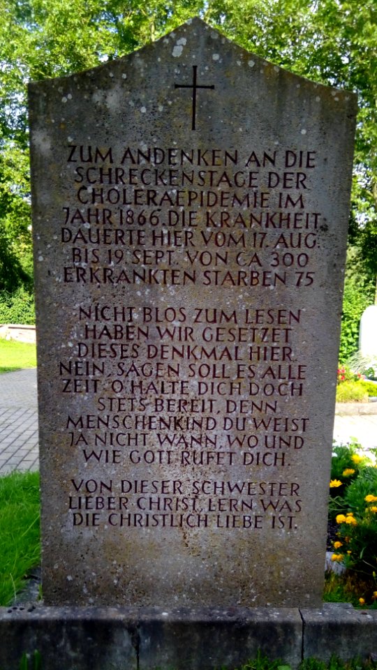 Grabstein Luziana Grathwohl Rückseite