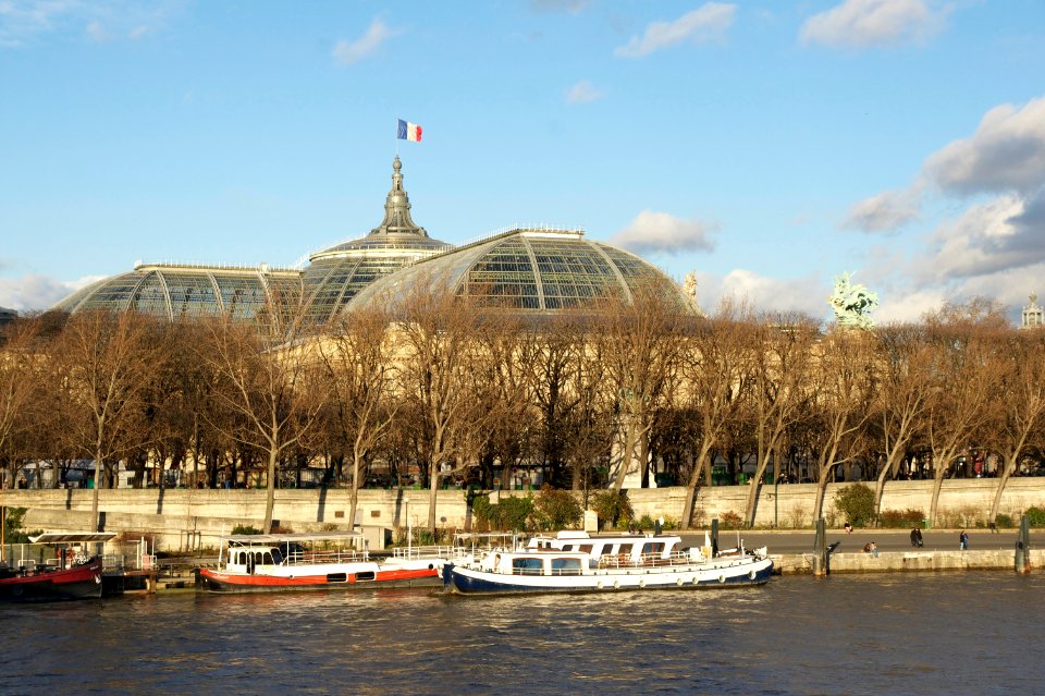 Grand Palais verrière Seine bateaux