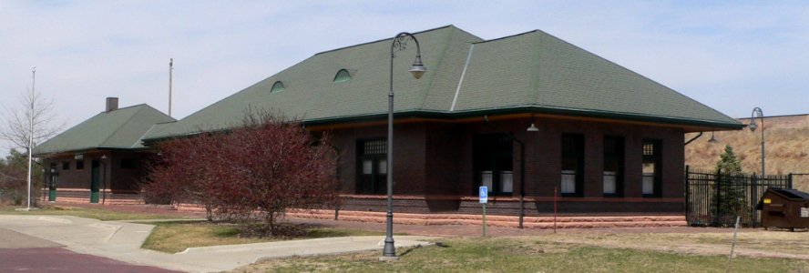 Grand Island, Nebraska Burlington depot from S 1