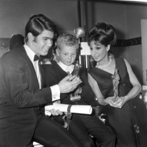 Grand Gala du Disque 1965 , het 9-jarig zoontje Gaby van Toon Hermans , samen me, Bestanddeelnr 918-2582