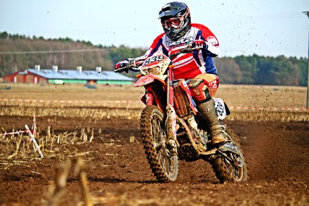 Dirtbike motocross ride cross
