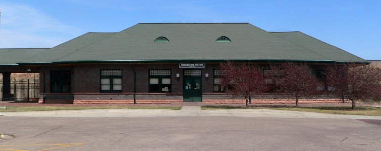 Grand Island, Nebraska Burlington passenger depot from SW 1