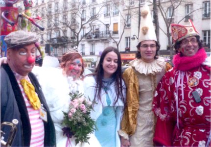 Groupe de carnavaleux - Photo prise au Carnaval de Paris 2010