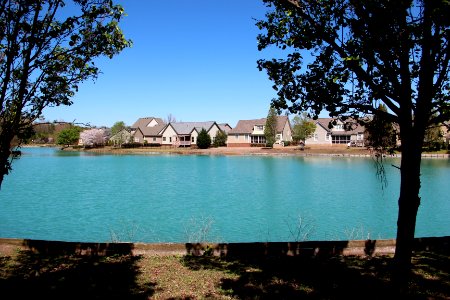 Grove Park subdivision lake, April 2017 photo