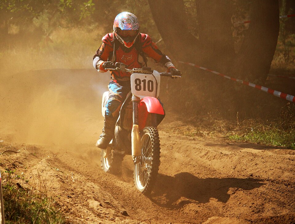 Motorcycle cross motocross ride