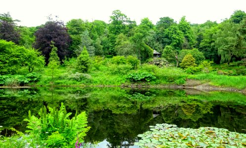 Grotto pond and house - Chatsworth House - Derbyshire, England - DSC03611