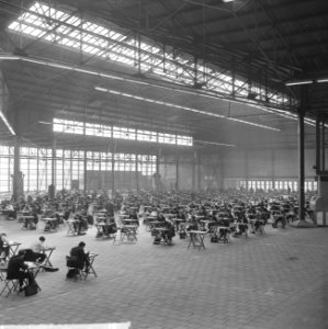 Grote Ahoyhal examenhal, aannemersexamen, overzicht, Bestanddeelnr 916-3131