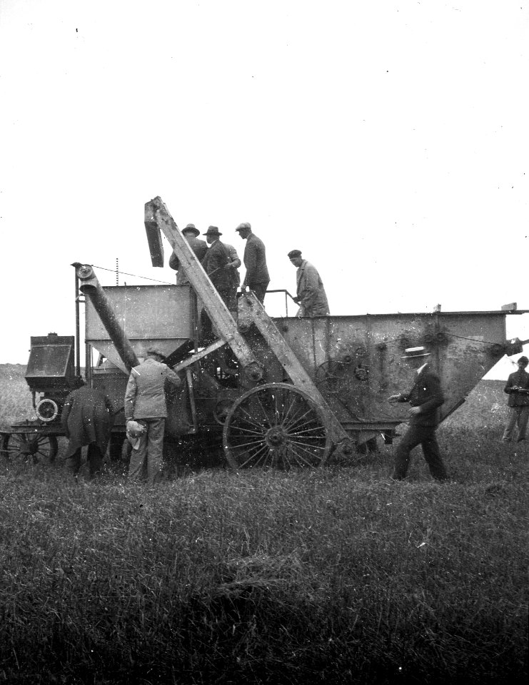 Grondbewerking , harvester combine, Bestanddeelnr 194-0091