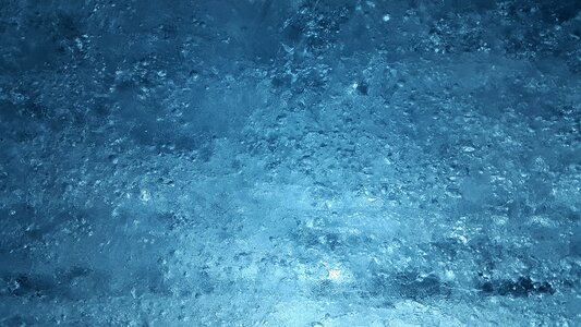 Cold glacial ice air inclusions photo